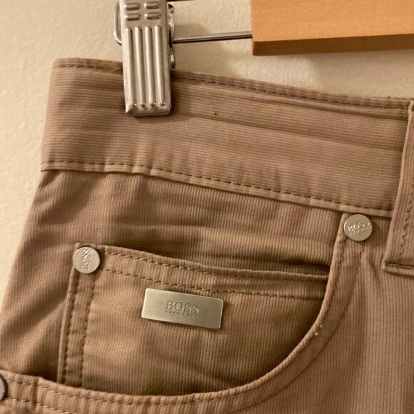 Hugo Boss Pants Men’s 31x32 Straight Leg Cotton Tan 5-Pocket‎ - Picture 3 of 12